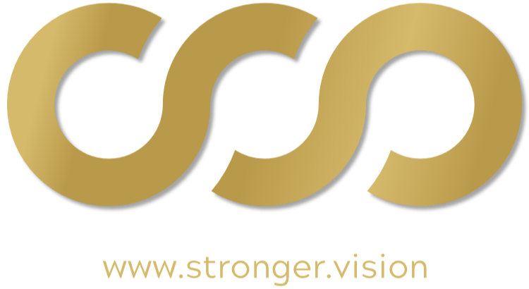 Logo stronger.vision gold